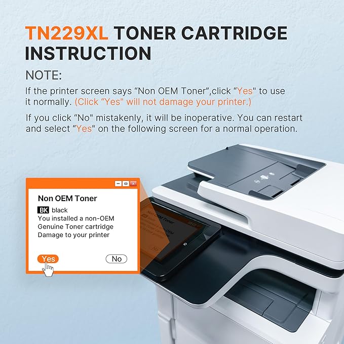 E-Z Ink Compatible TN229XL Toner Cartridges Replacement for Brother TN229XL TN-229XL TN229 XL to use with MFC-L3720CDW MFC-L3780CDW HL-L3220CDW HL-L3280CDW HL-L3300CDW Printer (TN229XLBK/C/M/Y-4 Pack)