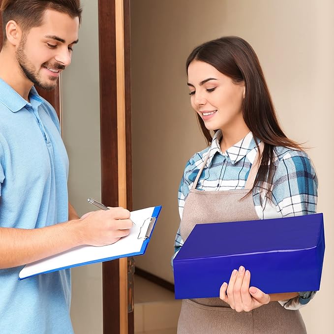 Fuxury Poly Mailers 12x15.5 Inch 500 Pcs, Bulk Shipping Bags for Clothing, Strong Adhesive Shipping Envelopes for Small Business Suppliers,Waterproof Mailers Poly Bags Mailing Envelopes Blue