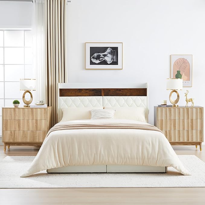 Fluted 3 Drawer Dresser, 31.5" Wide Modern Storage Chest of Drawers, Wood Drawer Organizer for Bedroom, Living Room, Hallway