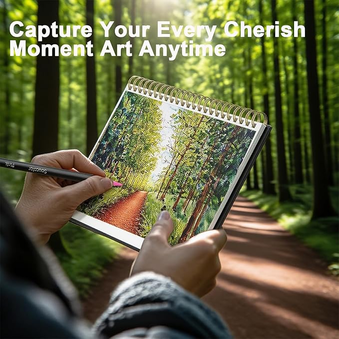 Soucolor 72-Color Colored Pencils for Adult Coloring Books, Christmas Stocking Stuffers for Teen Girl Boys Gifts, Soft Core Color Pencil Set for Kids Art Supplies, Coloring Drawing Sketching Pencils