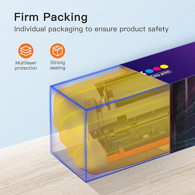 E-Z Ink 218A with Chip Compatible for HP 218A Toner Cartridges 4 Pack 218X Toner for HP Color Laserjet pro MFP 3301fdw Toner 3301cdw 3201dw 3301sdw Printer Ink Set W2180A W2180X (BCMY)