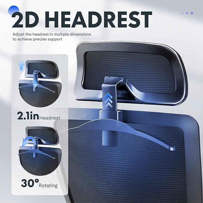 FLEXISPOT Ergonomic Office Chair, High Back Home Office Desk Chairs with Adjustable Lumbar Support, Armrests,90-130° Tilt Lock, Comfort Wide Cushion, Swivel Computer Gaming Chairs for Adults (Black)