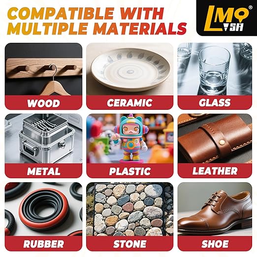 Super Glue Thin and Thick Liquid CA Glue Clear 60 Gram, All Purpose Superglue Cyanoacrylate Adhesive for Shoe Repair Ceramic Plastic Leather Glass Model Metal Wood Pottery Porcelain, Instant Bonding