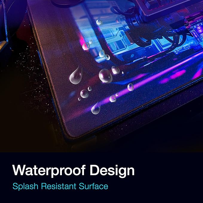 GUNMJO Shark Extended Gaming Mouse Pad, Ultra-Smooth Surface for Pixel-Precise Mouse Control, Durable Anti-Fray Stitching, Non-Slip Rubber Base, for Gamer, Office & Home, Light & Portable