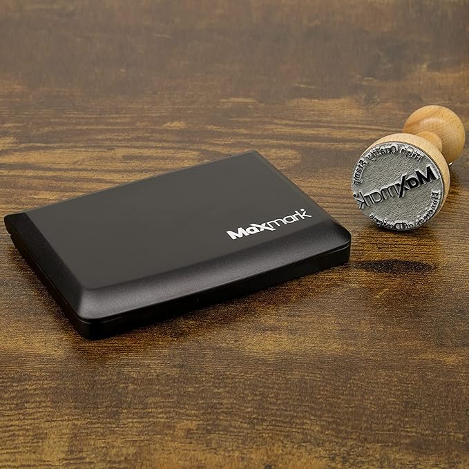 MaxMark Large Premium Magenta Purple Ink Stamp Pad - 3.5" x 6.25" - Quality Felt Pad