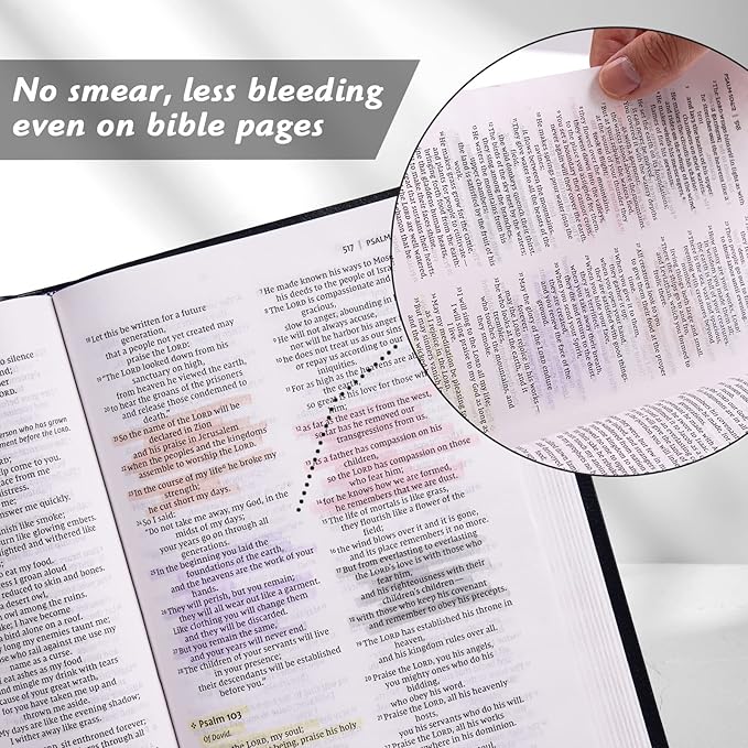 WRITECH Retractable Bible Highlighters Assorted: Pastel Colors No Bleed Aesthetic Marker Pen Chisel Tip, 12 Pack