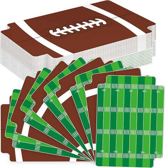 50pcs Football Card Dividers Plastic Index Card Storage Dividers with Tabs Card Separators for Sports Game Football Card Collection