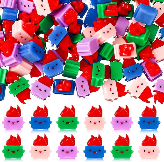 100 Pcs Mini Resin Dumpster Figurines Ornament Dumpster Desk Accessories Employee Appreciation Gifts Bulk Funny Thank You Gifts for Halloween Christmas Office Coworkers Teacher (Multi Colors)