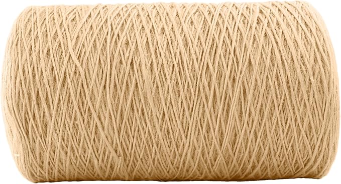 1mm x 3000 Feet Natural Jute Rope, Twine for Gardening Tomato Climbing Plant Tie Floristry Crafts Gift Wrapping Packing Decor