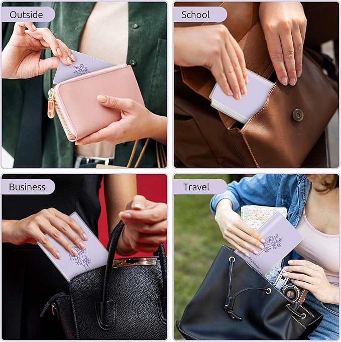 Pocket Calendar 2026-2027, Pocket Planner 2026-3.7" x 6.7" - Runs from July 2025 Until December 2027, Monthly Planner 2025-2027 with PVC Cover for Planning, Purple