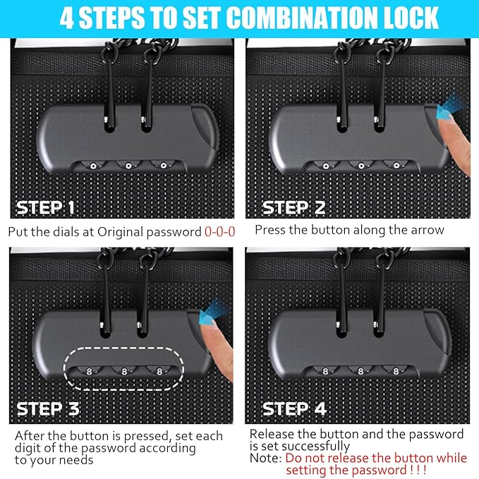 Accordion File Organizer with Combination lock,Fireproof Expanding File Folder with Multi Pockets,13 Pockets Document Organizer with Handle & Labels,Portable Home Travel Safe Storage Letter A4 Files