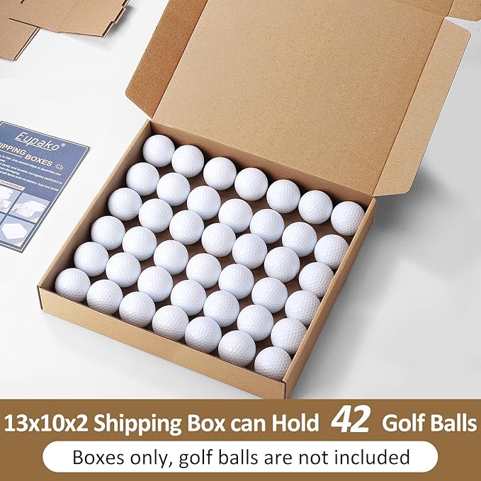 Eupako 13x10x2" Brown Shipping Boxes Corrugated Box Mailers 20 Pack Cardboard Shipping Boxes for Small Business, Mailing