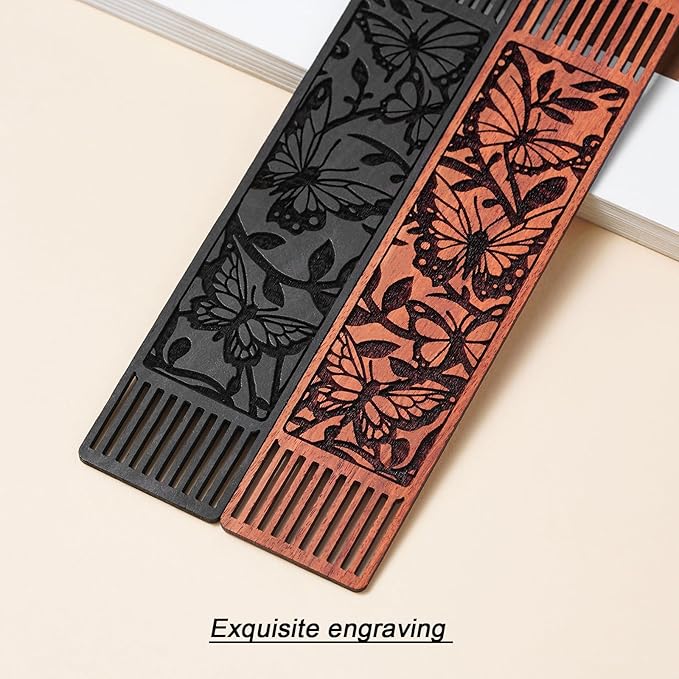 Butterfly Bookmark,Bookmarks Aesthetic Wooden Book Markers for Women, Butterfly Gifts for Women Book Lover Gifts for Women (Hollow Butterfly)