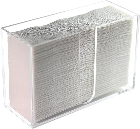 Multifold Paper Towel Dispenser Countertop(5mm-6.5" Tall) Clear Paper Towel Holder, Acrylic Folded Napkin Holder for Kitchen, Countertop C-Fold, Z-Fold, Trifold Paper Hand Towel Dispenser For Bathroom