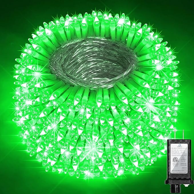 1500 LED 470FT Christmas String Lights Outdoor, 12 Pro Modes and Timer Memory & Brightness, Plug in Waterproof Clear Wire Twinkle Light for for Xmas Yard Tree Wedding Party Decor (Green)