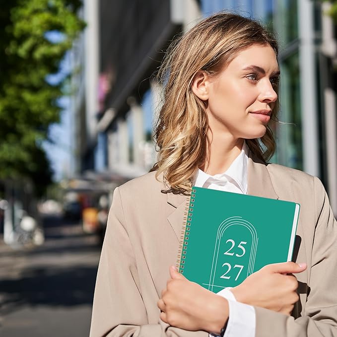 Monthly Planner 2025-2027 - 2 Year Monthly Planner Calendar 2025-2027, July 2025 - June 2027, 7.3" * 9.5", 24 Months Calendar Planner with Waterproof Cover＆Spiral Bound, for Office, School Home Planning