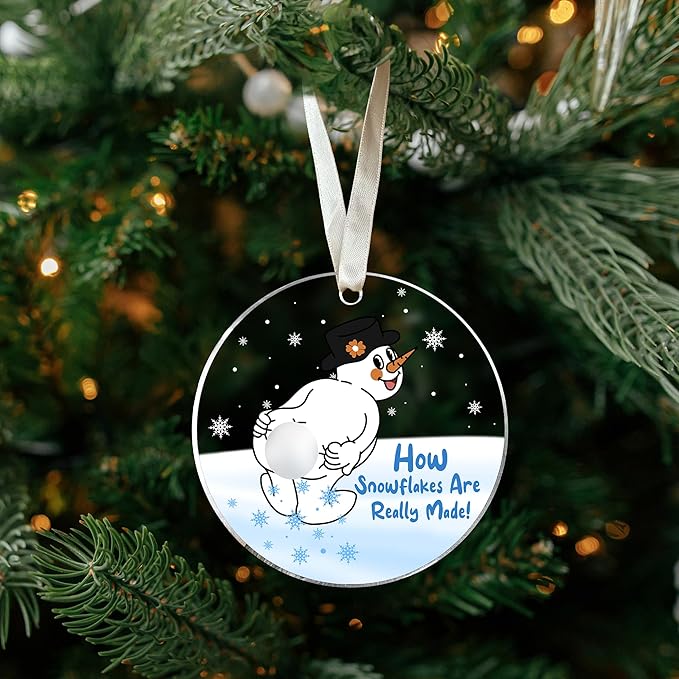 Funny Christmas Ornament - Snowman Ornaments - Snowman Ornaments for Christmas Tree - Gifts for Family, Friends - Acrylic Ornament 2025