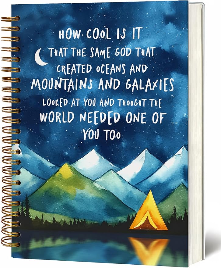 YOU FOUND ME Bible Journal, A5 Spiral Christian Bible Journal Notebook, How Cool Is It That the Same God, Inspirational Bible Verse Gift for Women Men Birthday Christmas