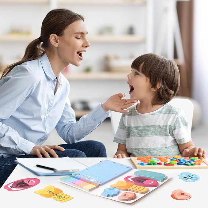 Xqumoi Speech Language Pathologist Sticky Notes Set - SLP Appreciation Self-Stick Note Pads Speech Therapy Writing Memo Pad Page Marker Bookmarker School Office Supplies Thanksgiving Christmas Gift