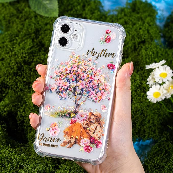 Flower Tree Scrapbook Stickers Set, 60PCS Holographic Ephemera for Scrapbooking, Junk Journaling, Crafting, DIY Projects, Diaries, and Art Supplies