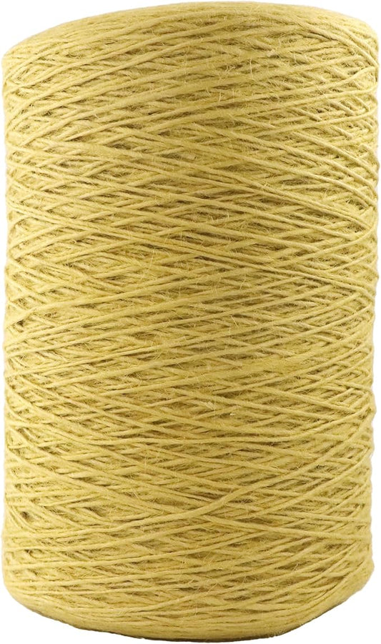 1mm x 2500 Feet Yellow Jute Rope, Twine for Gardening Tomato Climbing Plant Tie Floristry Crafts Gift Wrapping Packing Decor