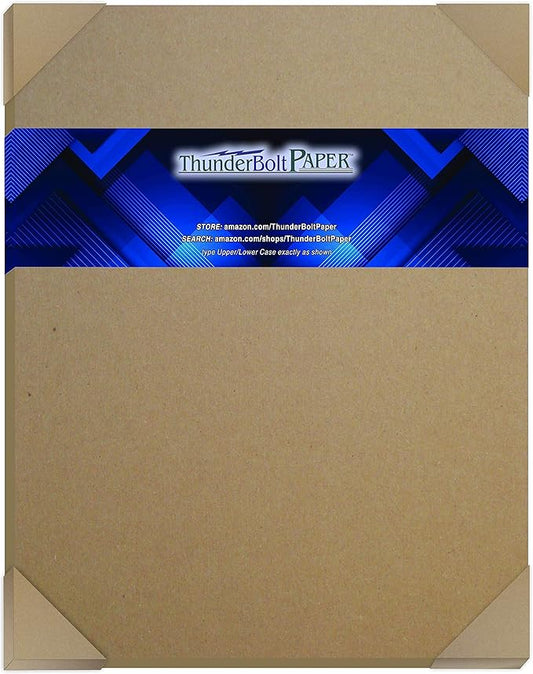 25 Sheets Chipboard 24pt (Point) 11 X 14 Inches Light Weight Scrapbook|Picture-Frame Size .024 Caliper Thickness Cardboard Craft Packaging Brown Kraft Paper Board