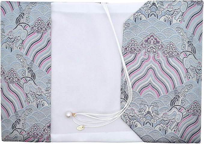 BLBMH A5 Book Covers with Bookmarks Adjustable Fabric Paperbacks Book Cover for Privacy Hardcover Softcover Novels Notebook Protector Fit for 5.5x8.3 inch - Chinese Grey