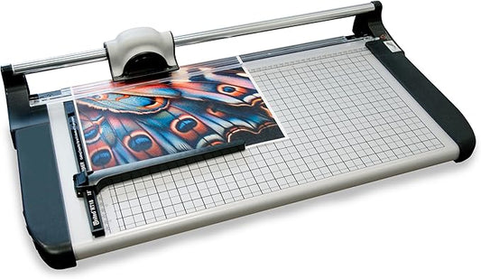 United Office Products RT18 Commercial Rotary Paper Trimmer, Sturdy Metal Base, 18" Cut Length, 15 Sheet Capacity, Paper Cutter for Offices, Schools and Crafts