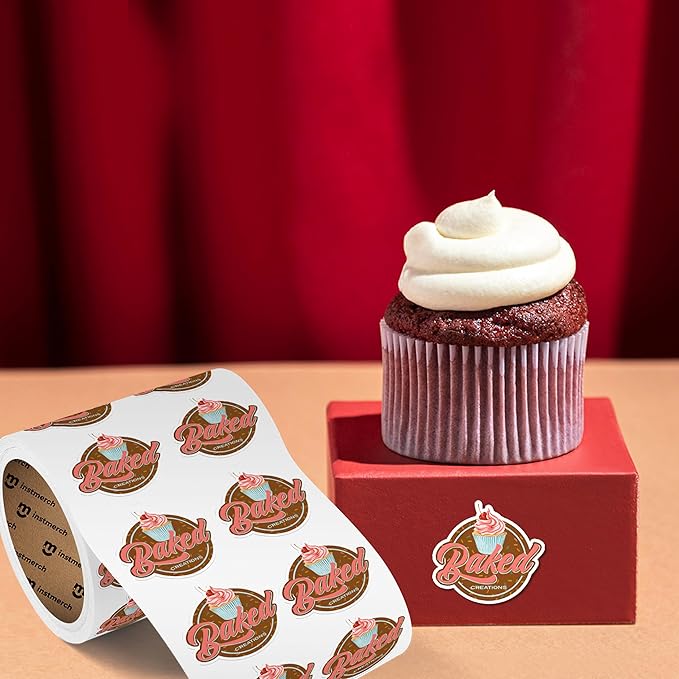 Custom Labels — Personalized Custom Stickers for Business Logo — Customized Sticker Roll Custom (Die-Cut)