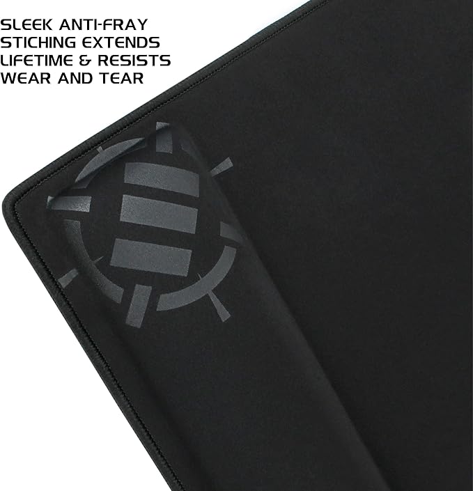 ENHANCE XXL Large Mouse Pad for Desk with 2XL Ergonomic Memory Foam Wrist Rest Support (31.5 x 13.78 x 1 inches) - Desk Pad with Anti-Fray Stitching & Soft Cushion Mat Surface, Designed in The U.S.