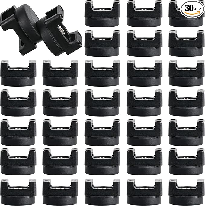 Yookeer Magnetic Zip Tie Mount Base Black Magnetic Cable Clips Wire Holder Multipurpose Cable Ties Management Base Electrical Supplies for Wire
