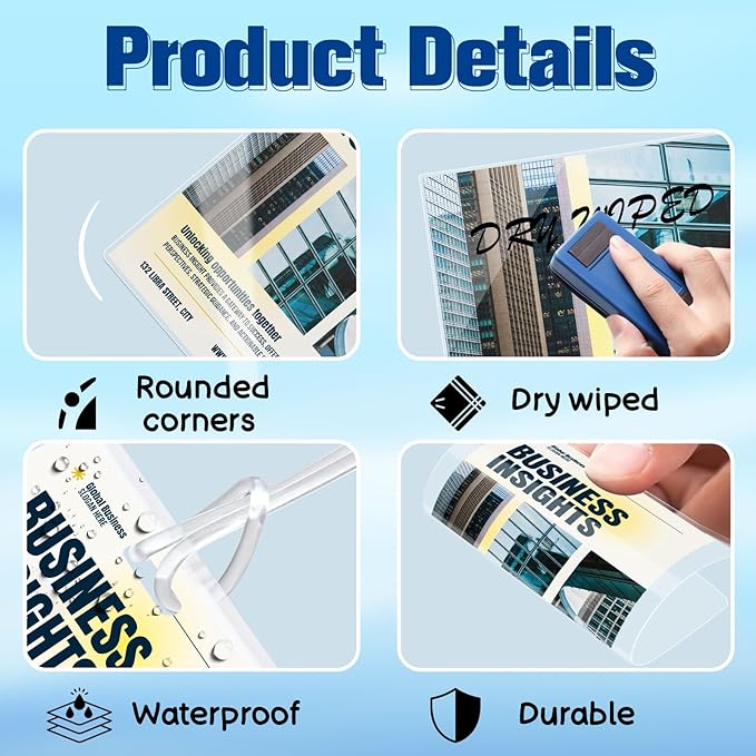 100 Pieces 10 Mil 2 1/2" x 4 1/4" Laminating Pouches with Slot Hole Printable Luggage Tags Clear Thermal Laminate Pouch Tags Kit Resealable for Work Permits Pass Cards Student ID Cards (100, 10 Mil)