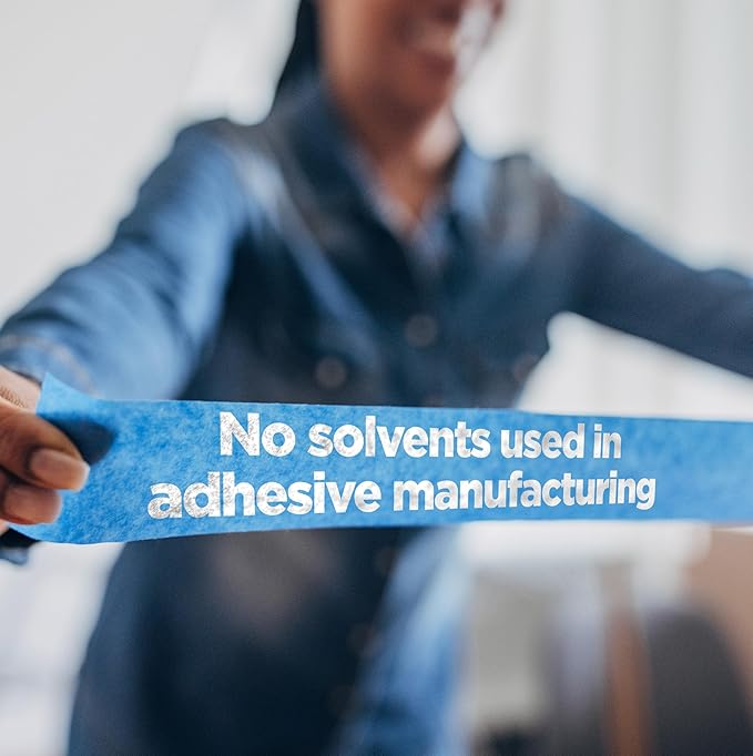 ScotchBlue PROSharp Painter's Tape 1 Inch Wide (0.94 in x 60 yd) 1 Roll Blue Tape Protects Surfaces and Removes Easily, Edge-Lock Tape for Indoor and Outdoor Use (2093+-24EC)