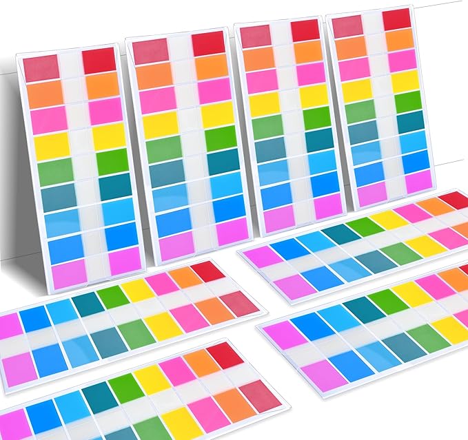Ericter 1440 Pcs Sticky Tabs Book Tabs Page Markers Tabs, Sticky Note Tabs Colored Writable and Repositionable Index Tabs, Tabs for Annotating Books, Page Tabs