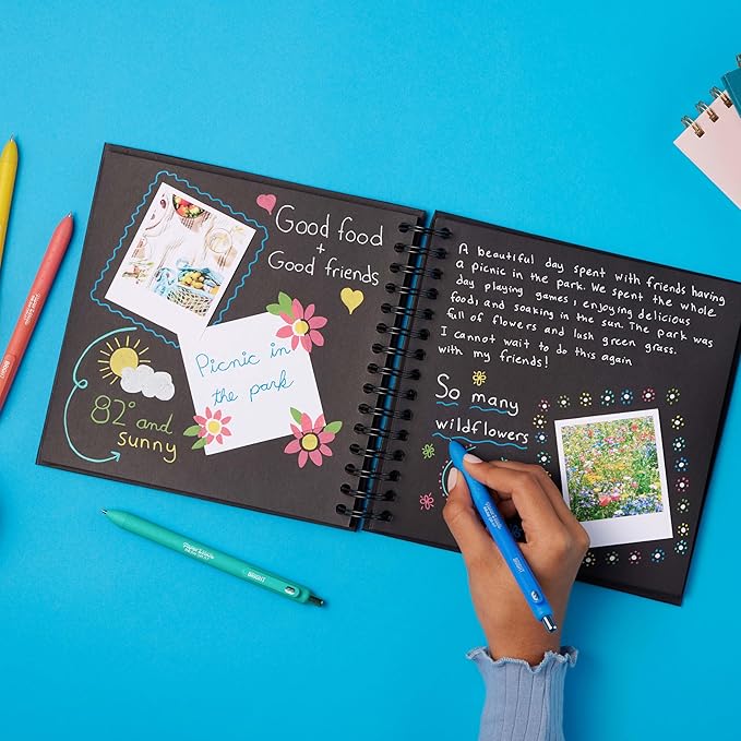 Paper Mate InkJoy Bright Pens, Gel Pens, Medium Point (0.7mm), Retractable, Assorted Brighter Colors, 6 Count