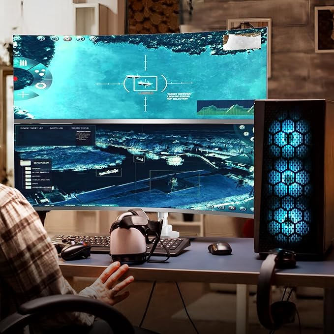 PUTORSEN 17-49”Premium Aluminum Heavy Duty Dual Monitor Arm for Ultrawide Screens up to 44lbs, Vertical Stacked Dual Monitor Desk Mount, Full Motion Dual Vertical Monitor Mount, VESA 75/100, White