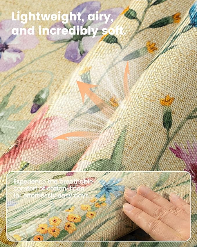 iCasso Desk Cover Mat, Extra Large Floral Mouse Pad, Desk Pad Mat,Office Matt for Desktop Protector, Anti-Slip XXL Big Mousepad with Stitched Edges for Laptop Computer Keyboard(Beige)