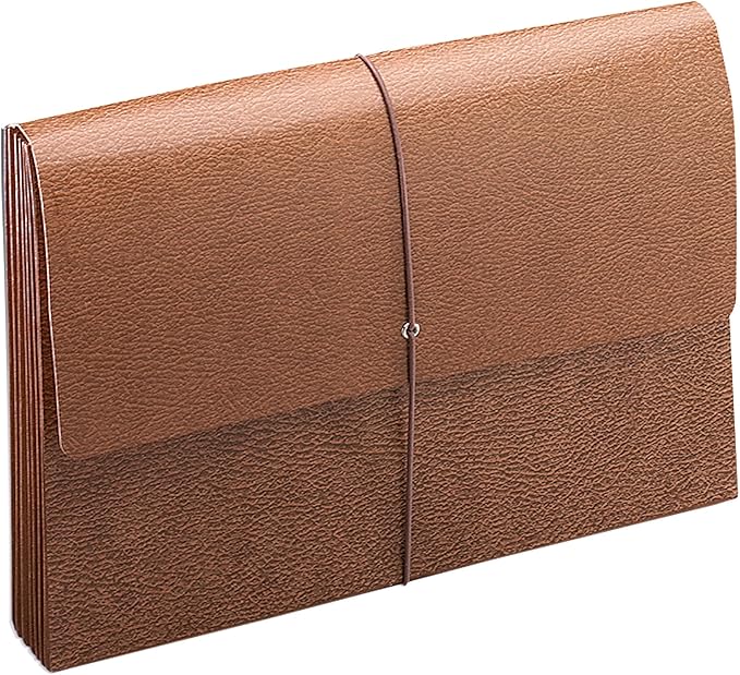 Smead Leather-Like Wallet, 15 x 10 Inches, 3.5-Inch Expansion, 10 per Box (71456)