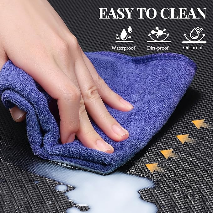 Anti Fatigue Mat for Industrial - 39"x20" Standing Floor Mat with Safety Yellow Border, Ergonomic Work Mat for Warehouse, Garage, Public - Relieves Back & Leg Pain