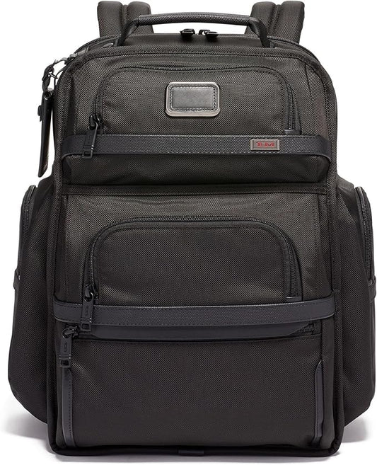 TUMI - Alpha Brief Pack - Men's Laptop Backpack with Padded Adjustable Straps - Fit up to 15" Screen - 17.0" X 12.0" X 8.0" - Black