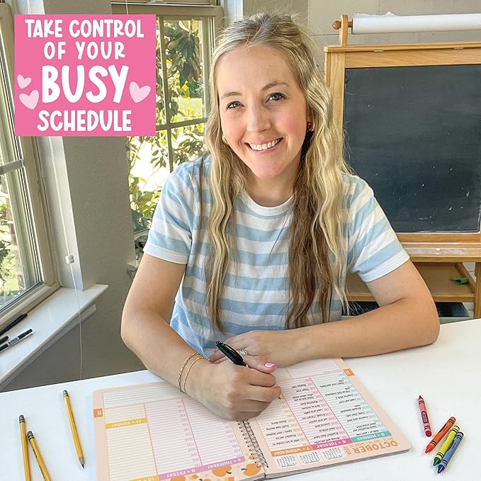 Weekly Appointment Book 2026-2027 - Hourly Appointment Book, Vertical Weekly Planner 2026-2027, Monthly Schedule Books, Kraft Daily Planner With Hourly Schedule