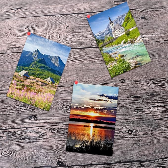 Outus 500 Pieces Map Push Pins Map Tacks Plastic Round Head Tacks with Steel Points (Multicolor, 1/8 Inch)