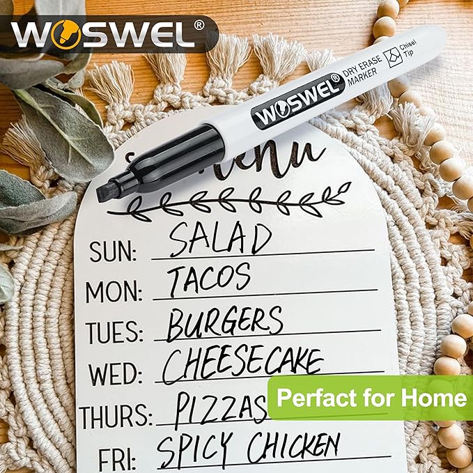 Dry Erase Markers Bulk, 144 Pack Black Chisel Tip Whiteboard Markers, Low Odor Dry Erase Markers for School Office Home