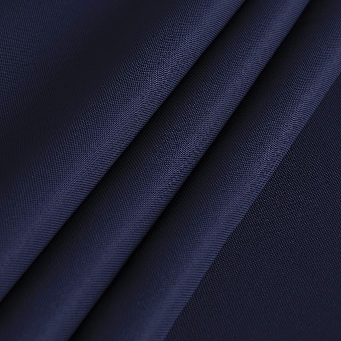 sancua Square Tablecloth - 70 x 70 Inch - Water Resistant Spill Proof Washable Polyester Table Cloth, Decorative Fabric Table Cover for Dining Tables, Buffet Parties and Camping, Navy