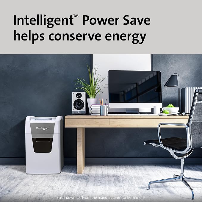 Kensington Shredder - New OfficeAssist 150-Sheet Auto-Feed Micro Cut Anti-Jam Paper and Credit Card Home Office Shredder with 11.6 gallons Pullout Wastebasket (K52050AM)