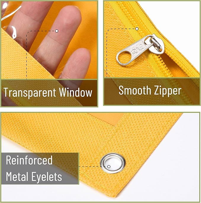 Mr. Pen- Pencil Pouch for 3 Ring Binder, 2 Pack, Olive and Amber, 3 Ring Binder Pencil Pouch