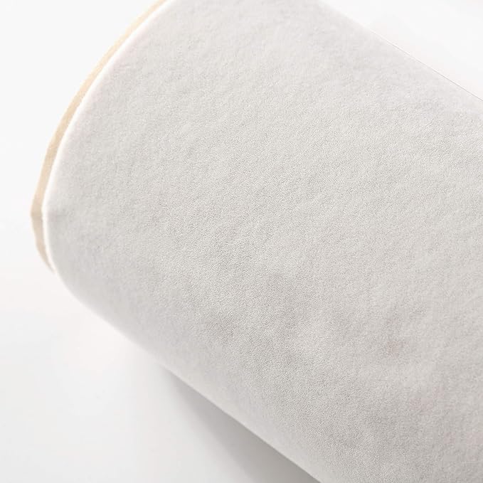 2PCS Self Adhesive Sheets, DIY Adhesive Sheets for Art & Crafts, Peel and Stick Felt for Drawer/Jewelry Box Liner, Solid Color Wallpaper (14.6" x 39.4", White)
