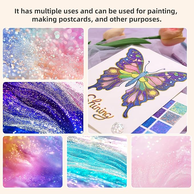 Glitter Gel Pens for Adult Coloring, 72 Colors Special Shining Multi Glitter Gel Pens Colored Set for Drawing, Doodling, Journaling & Creative Art Supplies