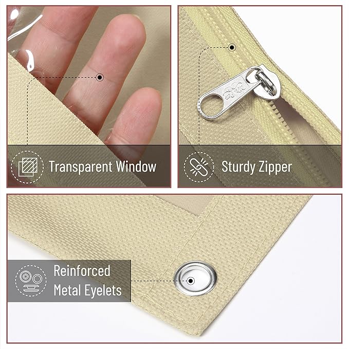 Mr. Pen- Pencil Pouch, 2 Pack, Pencil Pouches, Pencil Pouch for 3 Ring Binder Pencil Pouch, Pencil Cases, Flat Pencil Case for Binder Pouch, Zipper Pencil Pouch, 3 Ring Binder Pouch