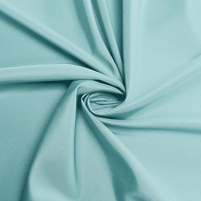 sancua Rectangle Tablecloth - 60 x 84 Inch - Stain and Wrinkle Resistant Washable Spring Table Cloth, Decorative Fabric Table Cover for Dining Tables, Buffet Parties and Camping, Turquoise